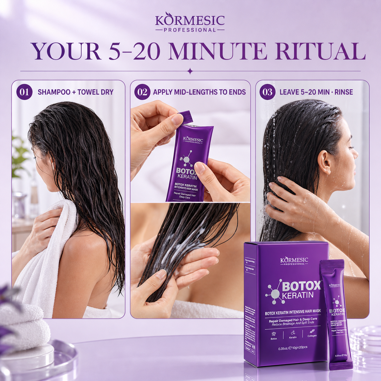 KORMESIC™ Anti-Frizz Keratin Hair Mask Ritual