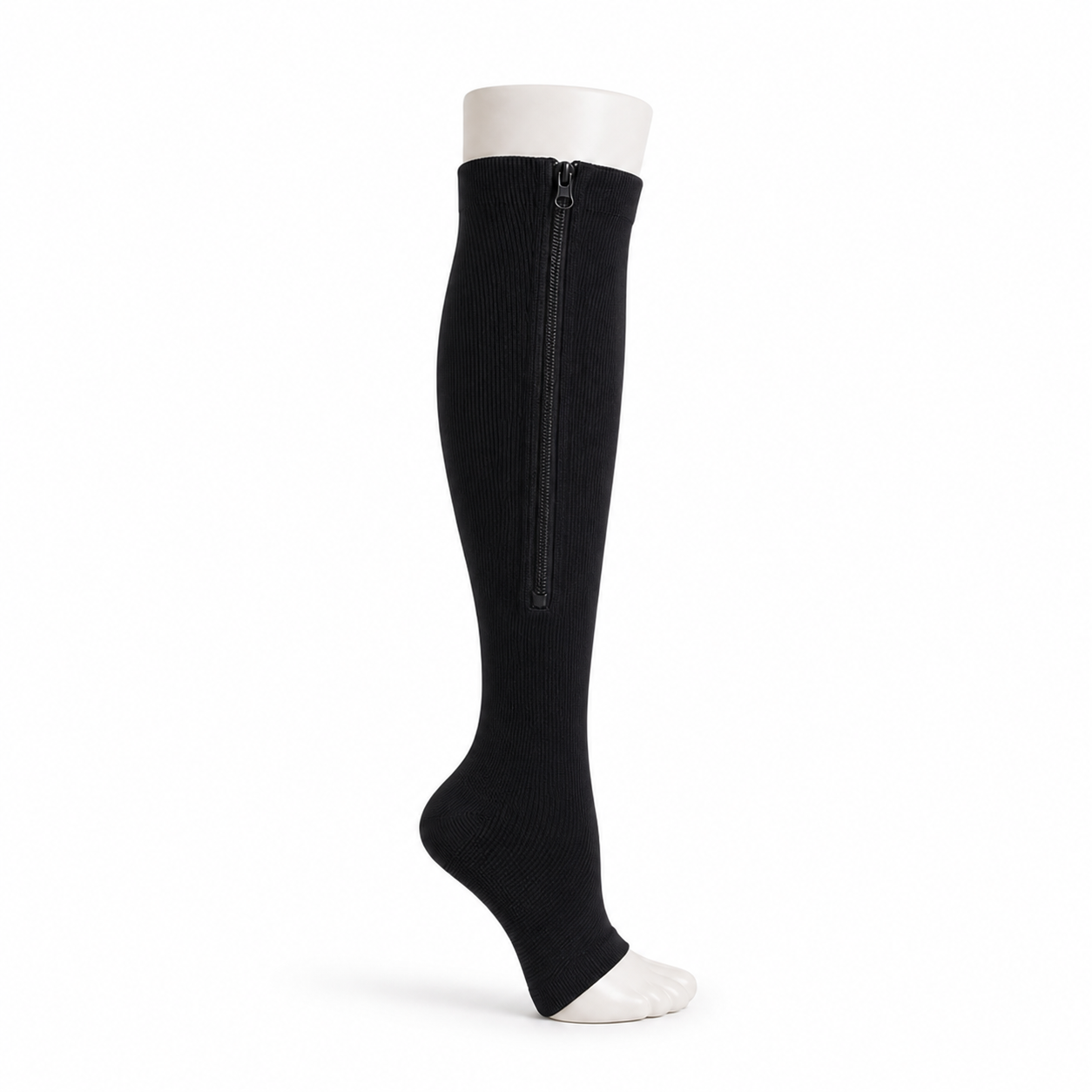Norevia™ | Easy Zip Open-Toe Compression Socks